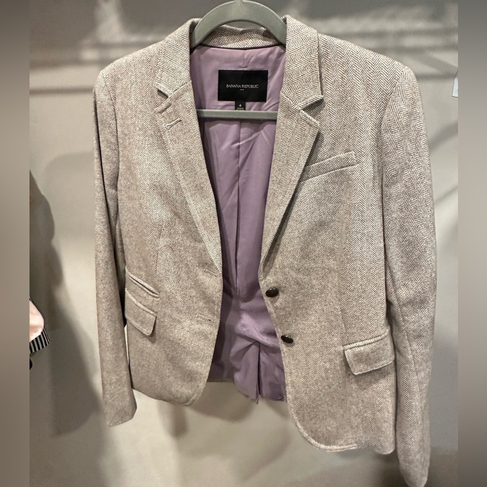 Tan Tweed Blazer